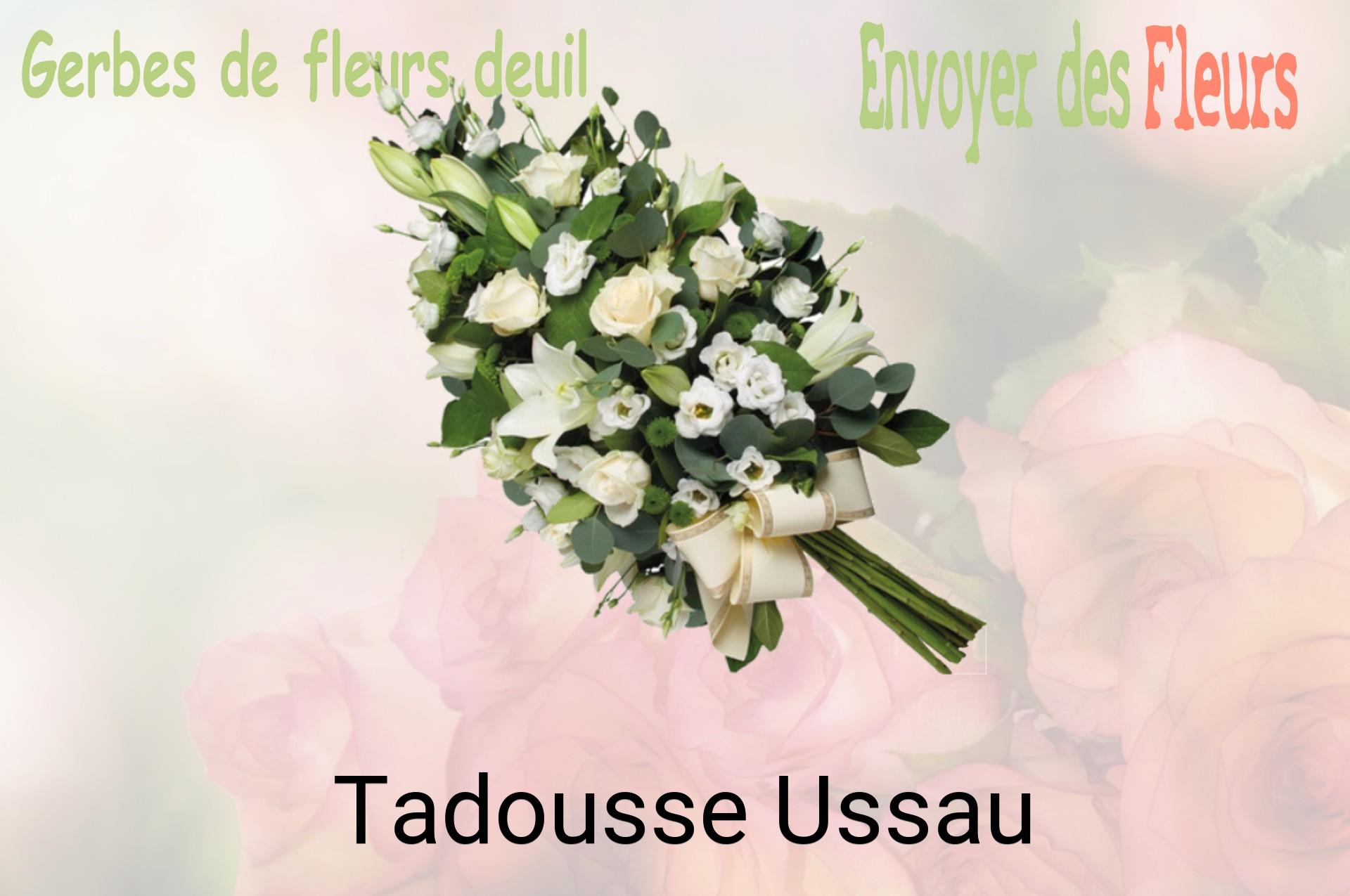 Gerbe de fleurs de deuil livrée à Tadousse-Ussau